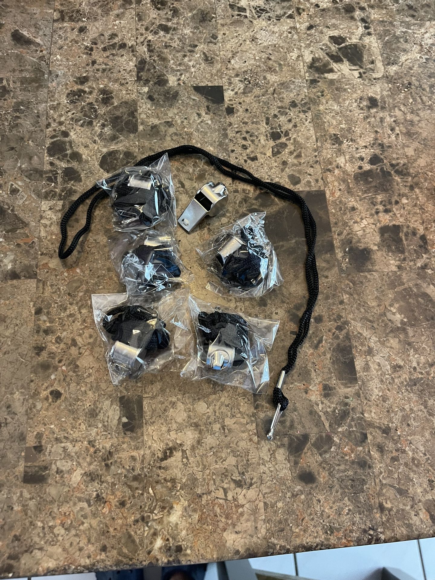 Pack Of 6 Kid Whistles 