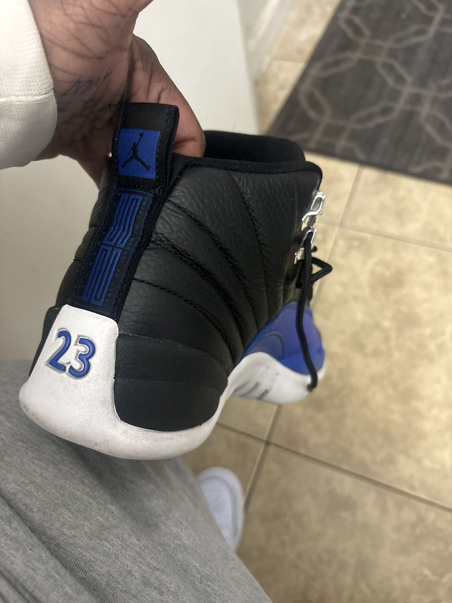 Jordan’s 12 Blk N Blue 