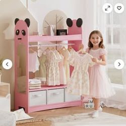 NEW Kid Dress Up Storage with Mirror