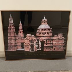 Large, Framed Poster - Italian RENAISSANCE ARCHITECTURE - posted price is firm.