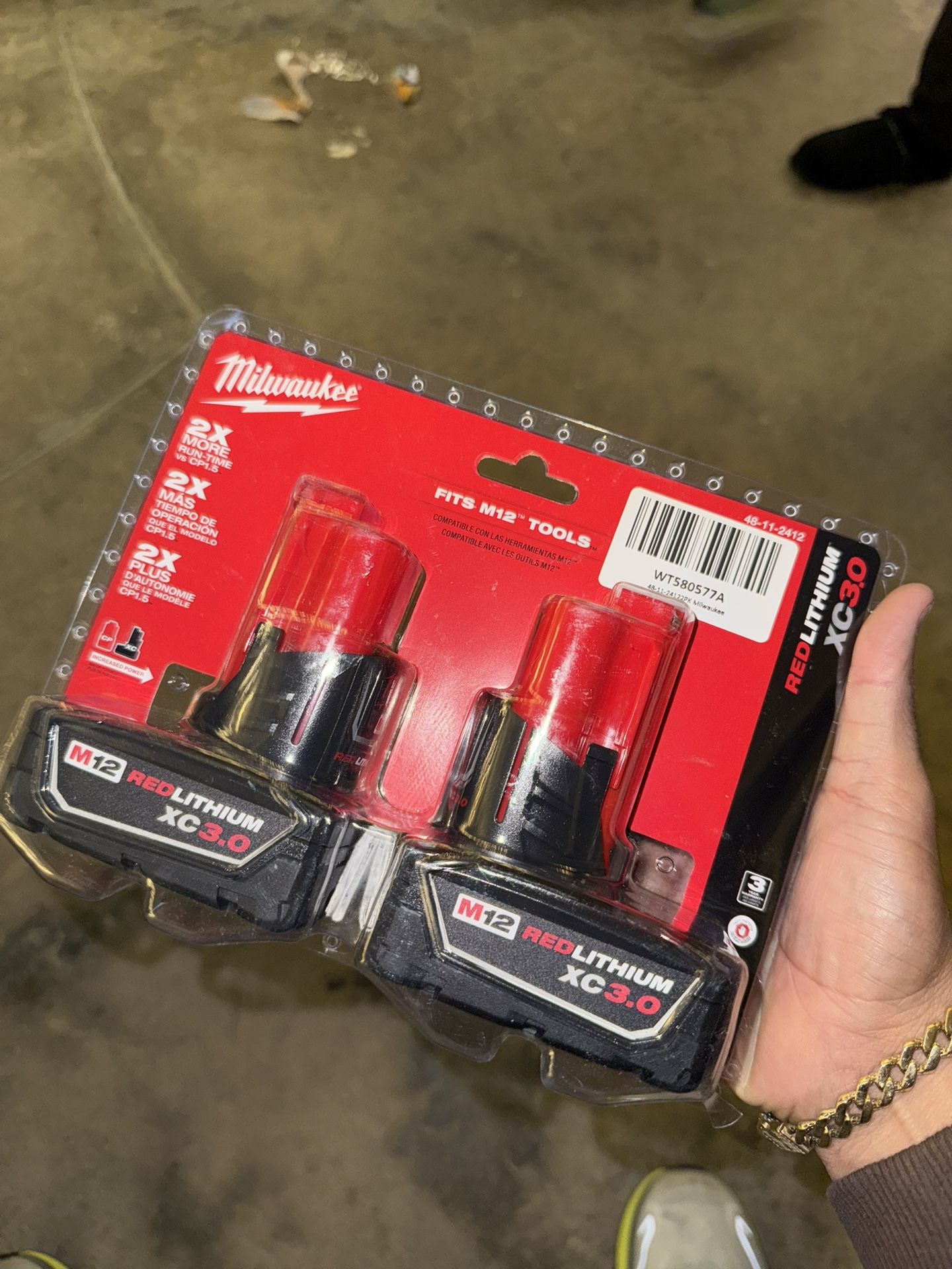 Milwaukee M12 12-Volt Lithium-lon XC Extended Capacity 3.0 Ah Battery Pack (2-Pack)