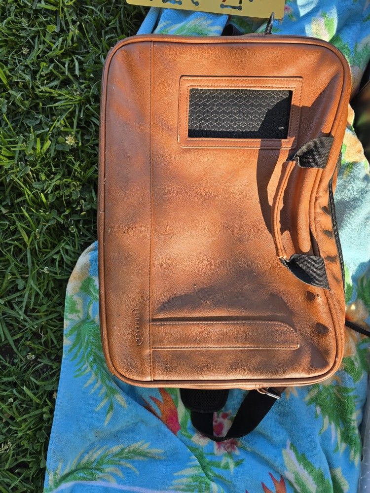 Real Leather Life Pack Laptop Bag/briefcase