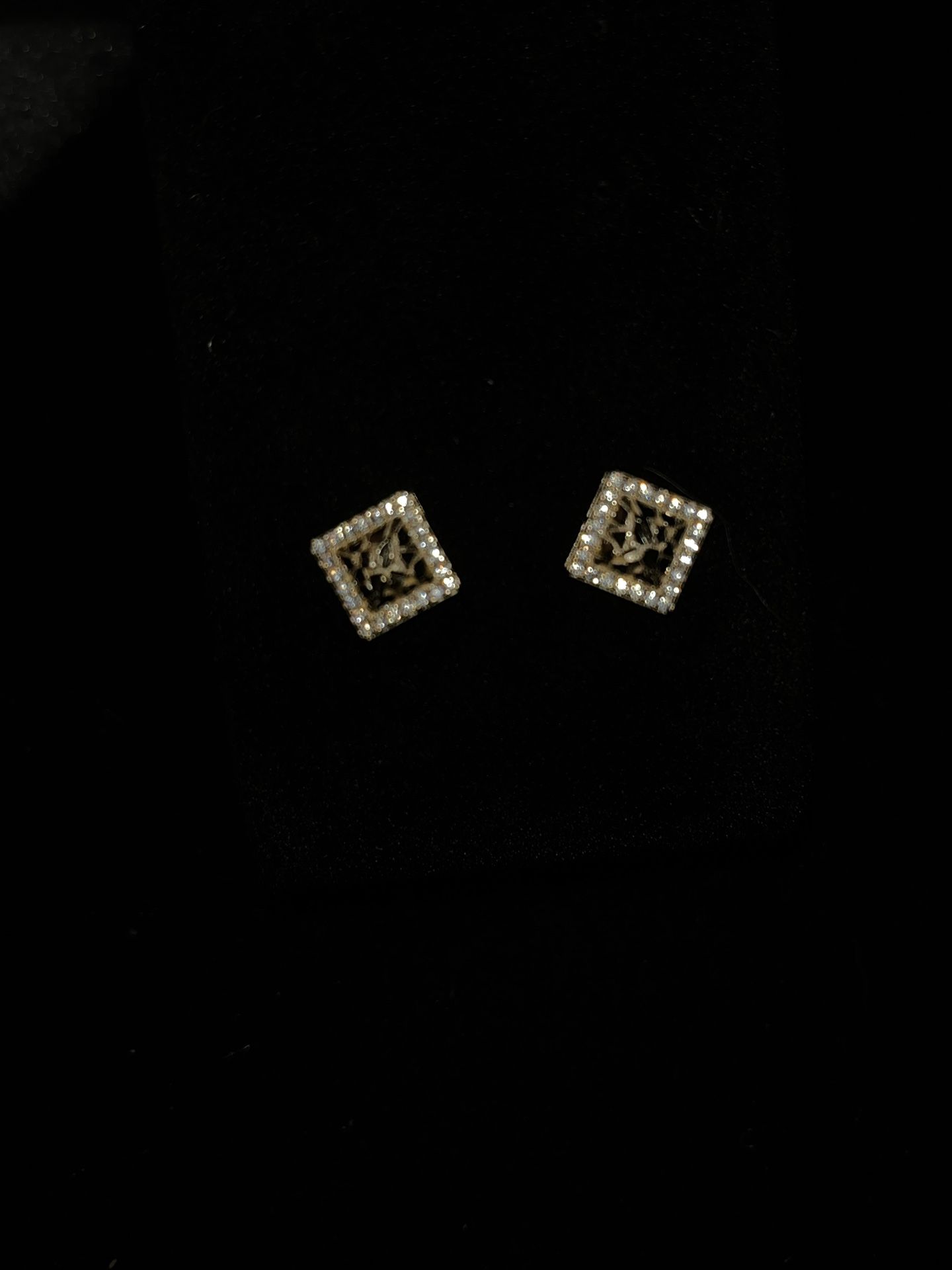 925 Gold Plated Nugget Earrings