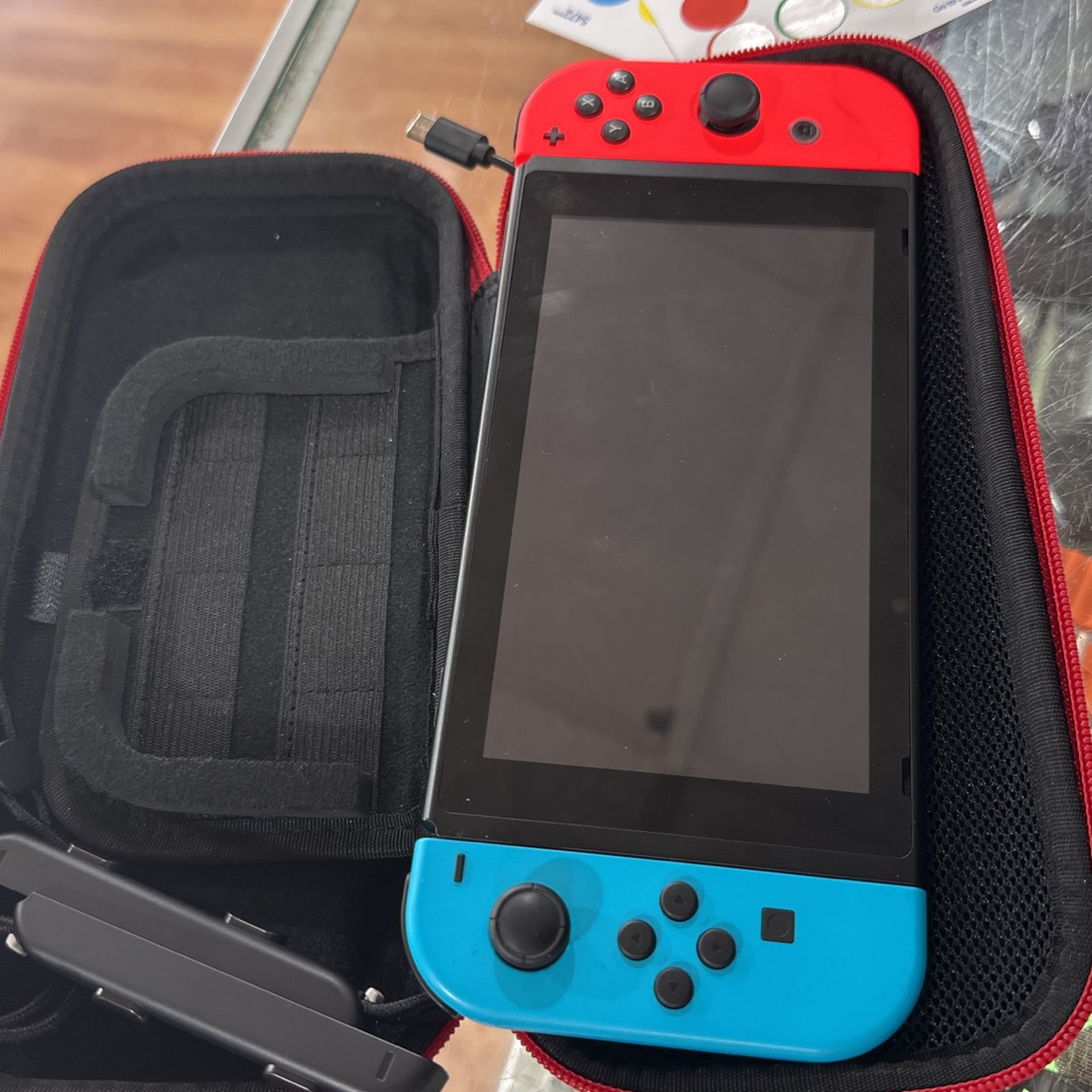 Nintendo Switch Used With Case Charger