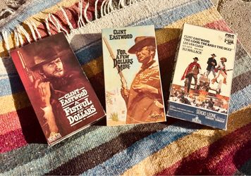 Clint Eastwood! Spaghetti Westerns! “THE MAN WITH NO NAME” Trilogy on VHS