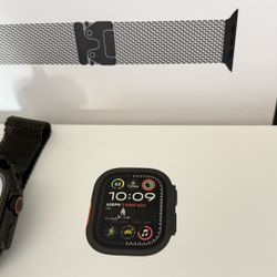 Apple Watch Ultra 2 Band Titanium Milanese Loop used a few times.