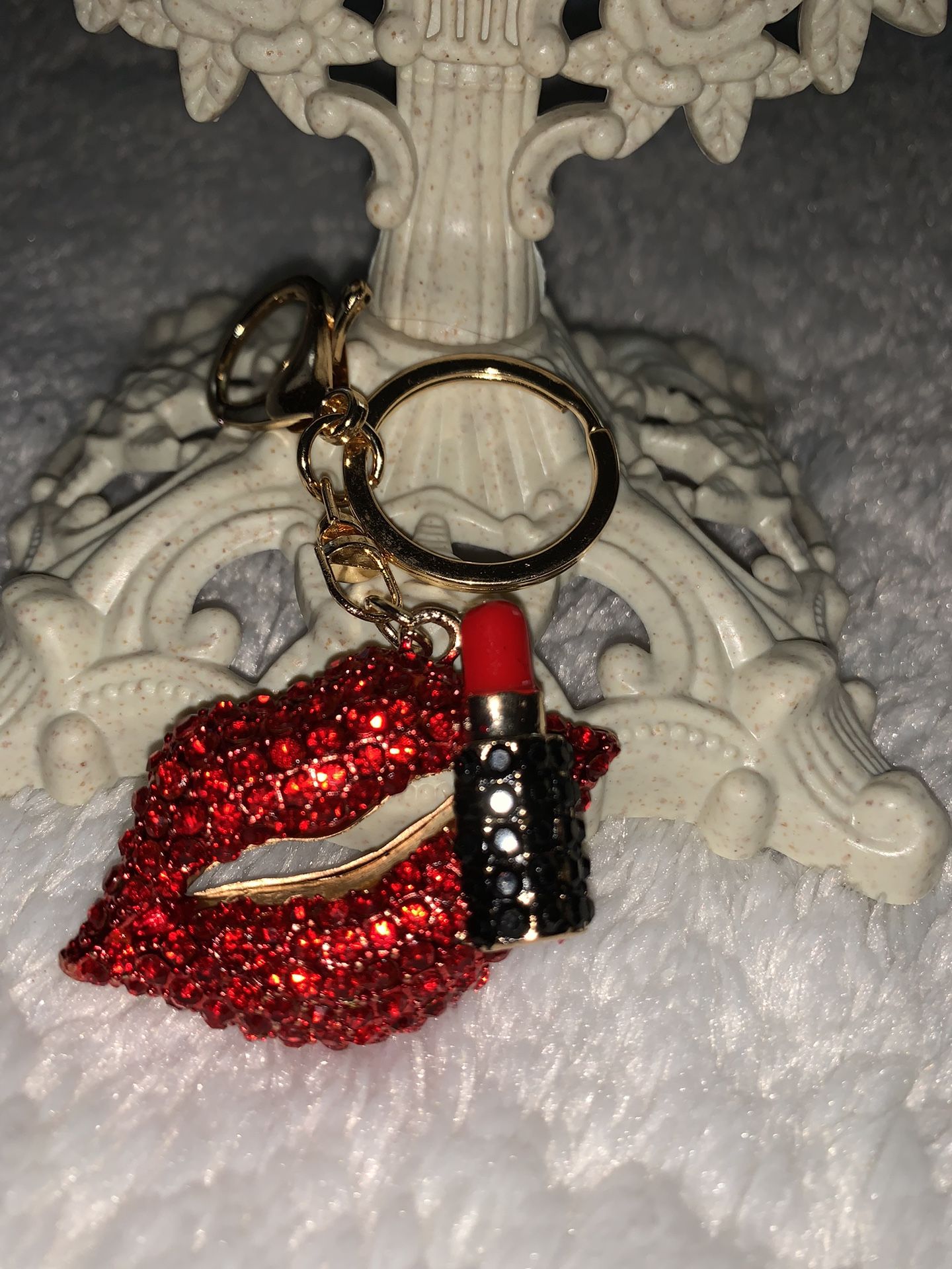 NWT Keychain or Bag Charm- Lipstick Lover