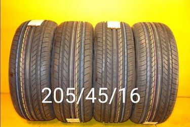 205/45/17 For Sale 4 New Tires We Service Motorcycle Tires