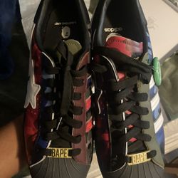 Bape x Adidas Superstar 80s Bape Color Camo Multi-Color 