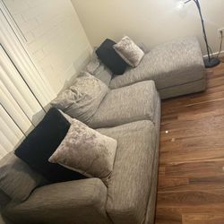 Couch Sectional Gray 