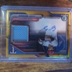Corey Seager Gold Patch Auto /50