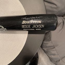 Reggie Jackson Autographed Baseball Bat