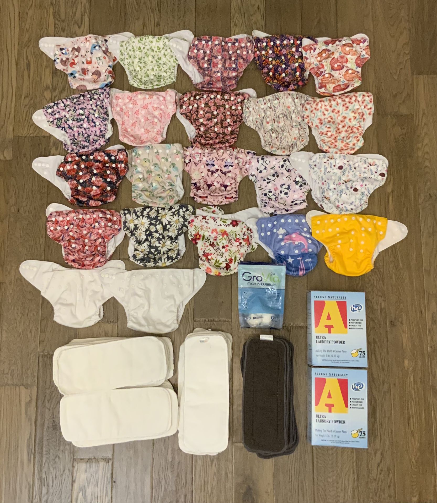 Girls Alva Baby Cloth Diapers