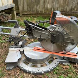 Rigid 12 inch Dual Bevel Mitre Saw