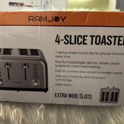 RAMJOY Toaster 4 Slice, Dual Independent Controls