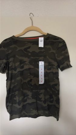 Camo Print Crew Neck T-Shirt