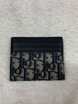Dior Jacquard Oblique Card Holder Wallet