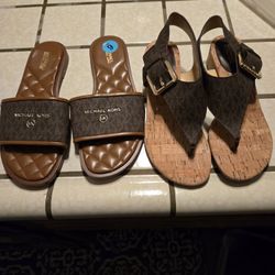 2 Michael Kors Sandals Brand New Never Used