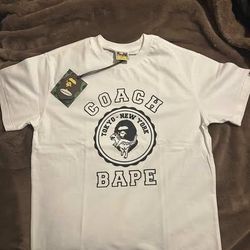 Coach X Bape T-shirt White Men's Small