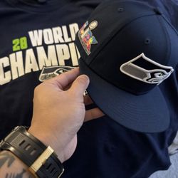 Signed Seattle Seahawks Hat & Tee By Julian Love #20