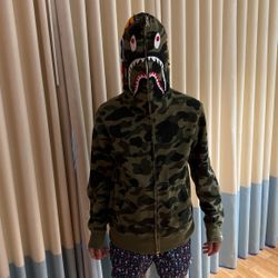 Bape Green Camo Hoodie 