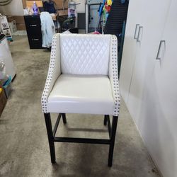 White Barstool Chair