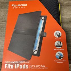 New Universal Fit Tablet/Reader Case, 7-3/4"x1"x10-3/8", BK - Misc Folio Cases