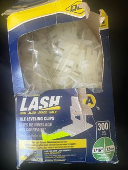 Tile Leveling Clips 300 Pack White 1/16 in Grout Width
