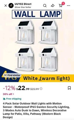 Solar Outdoor Lights, Motion Sensor 