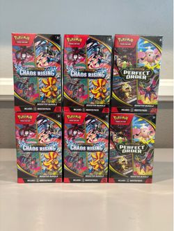 Mega Evolution Chaos Rising & Perfect Order Booster Bundles