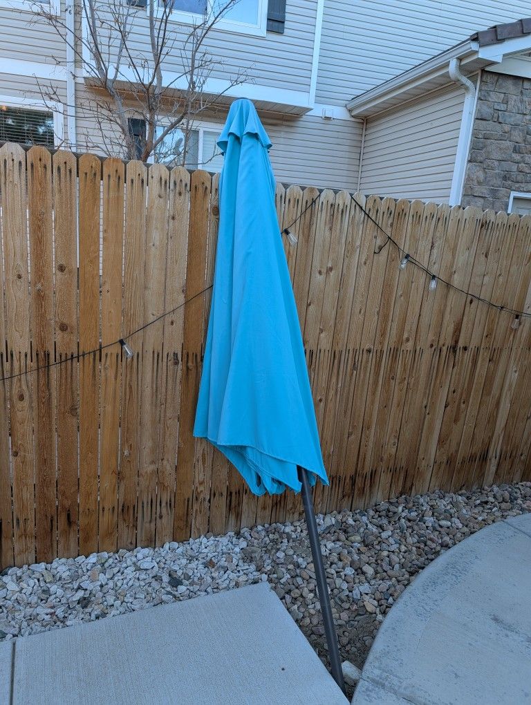 Blue Patio Umbrella