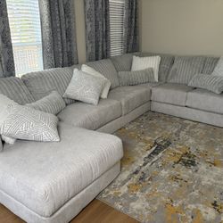 Like New Sectional/Brand  New Ottoman 