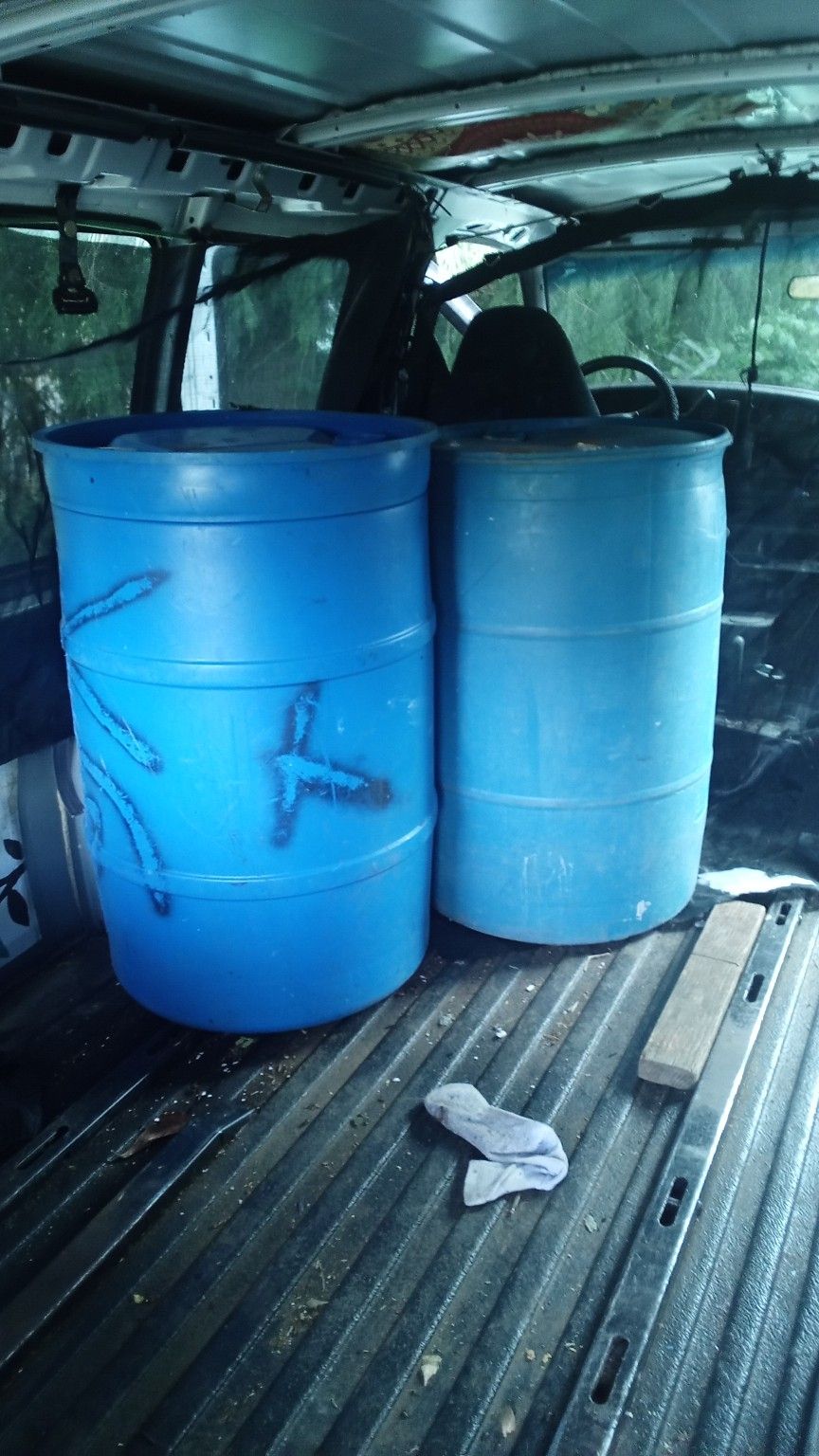 Poly Plastic Barrels(Each) 55 Gallon Drums