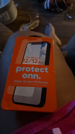 onn. Glass Screen Protector for iPhone 12/12 Pro