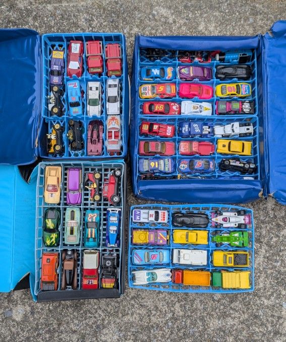 Vintage Hot Wheels/Matchbox Cars And Cases