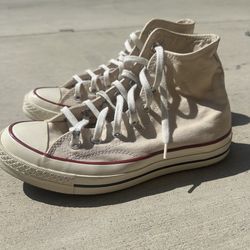 Cream Platform Converse