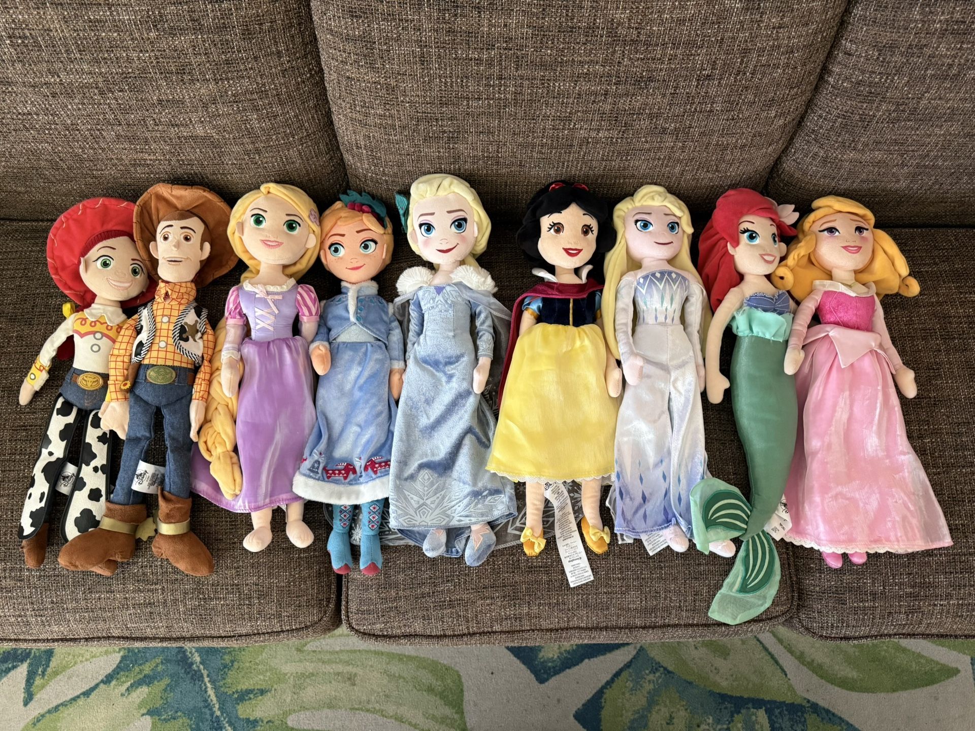 Disney Store Official Plush Princess Dolls