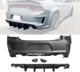 20-23 Dodge Charger Widebody Rear Bumper + Diffuser 