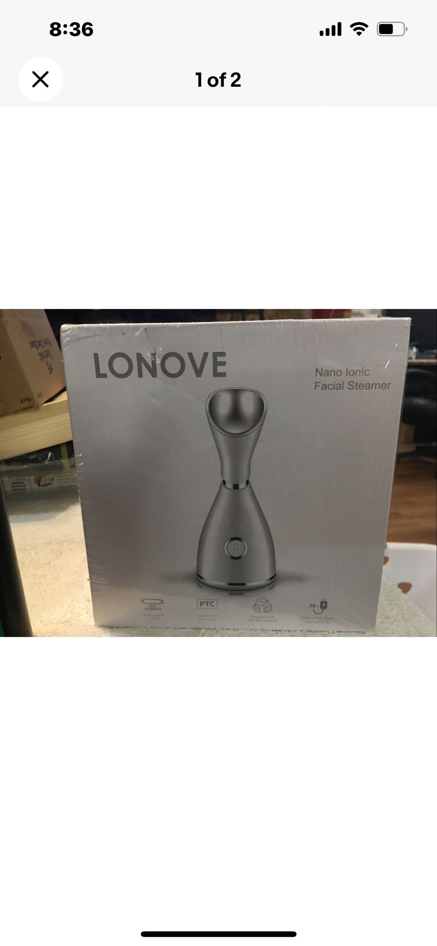 Facial ionic steamer