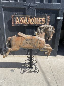 Antique Authentic Carousel Horse