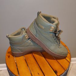PUMA Rebound High Top Army Green Size 8.5