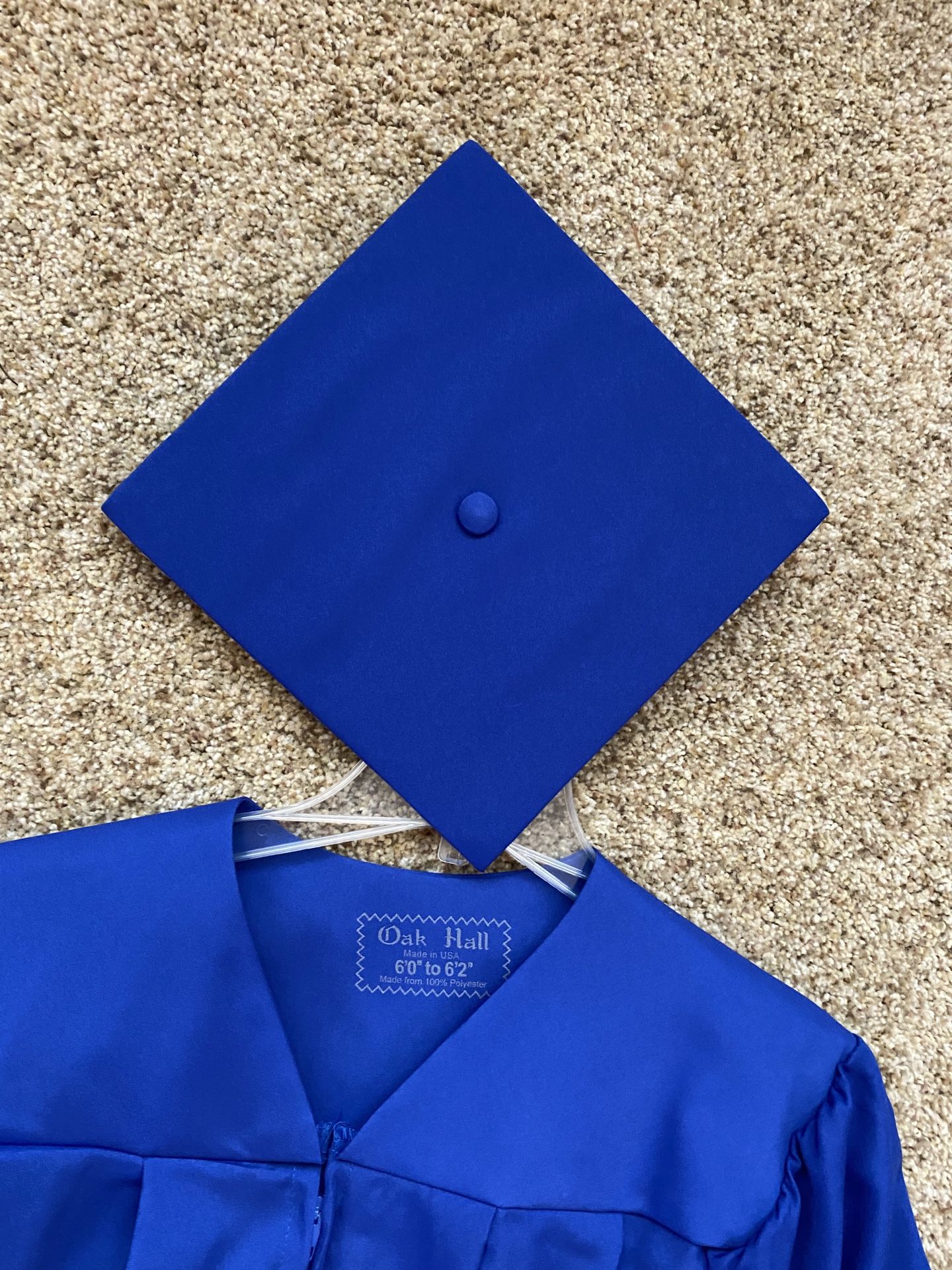 Royal blue Graduation Cap And Gown