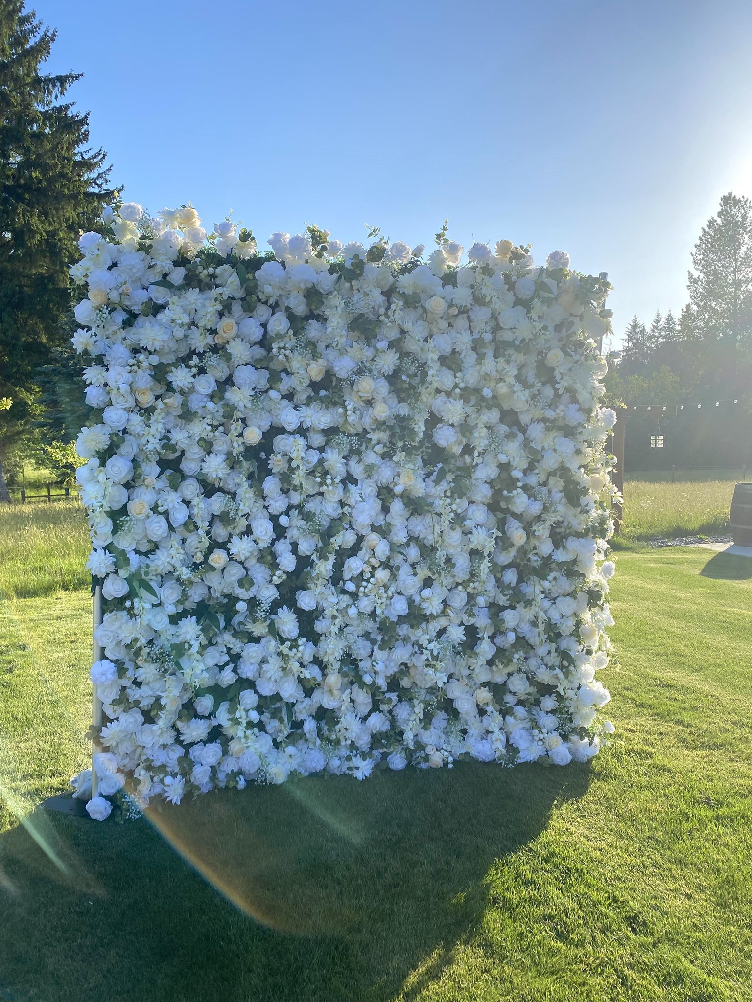 8x8 Faux Flower Wall