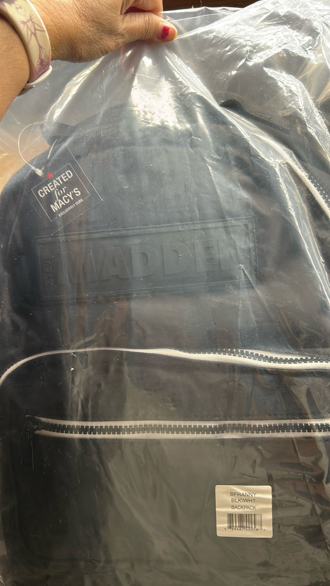 Steve Madden Black Backpack 17”