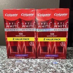 Colgate Optic White Renewal Twin Pack Set