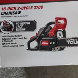 NEW Hyper Tough 16" Gas Chainsaw 2 Cycle 37cc