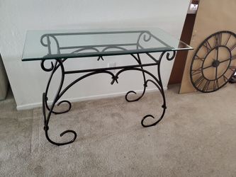 Glass Iron Table