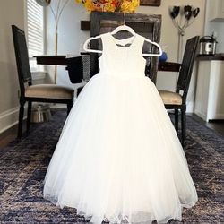  flower girl ball gown dress SZ 6 