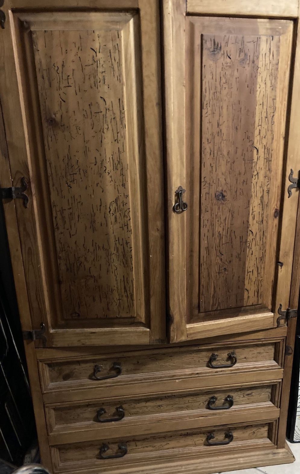 Antique Armoire With Drawers