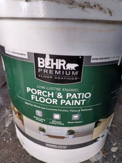 5 gallons porch & patio garage floor gray paint